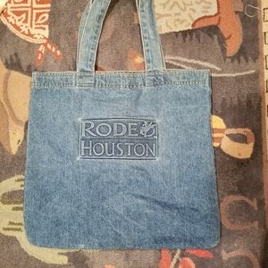 Vintage Denim Houston Rodeo tote bag
